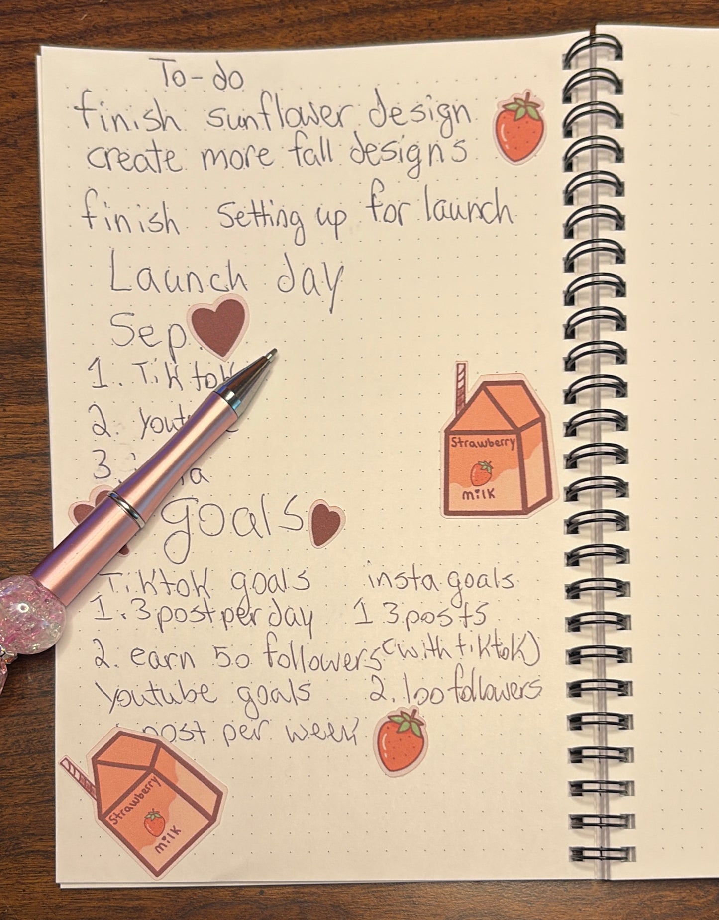 Strawberry Milk Di-cut Sticker