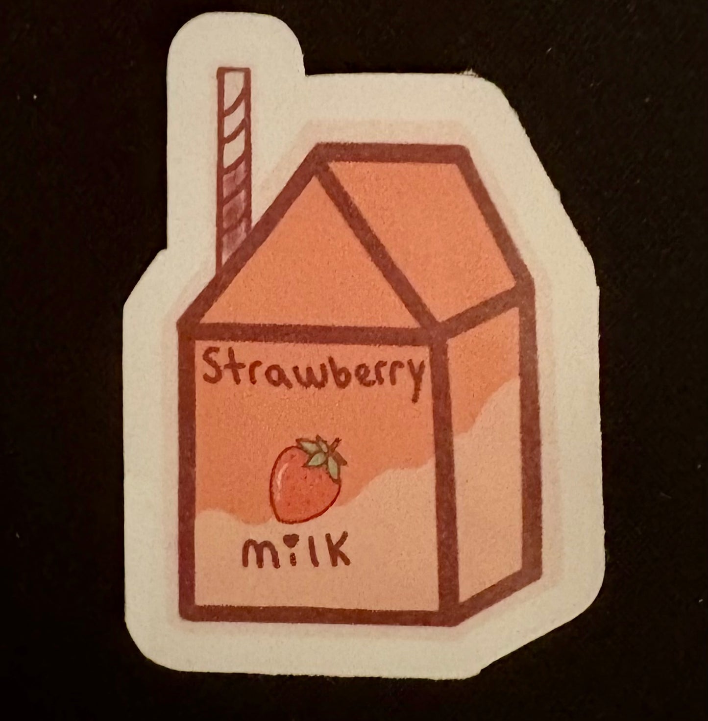 Strawberry Milk Di-cut Sticker